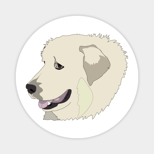 Pyrenean Mountain dog Magnet by doggyshop